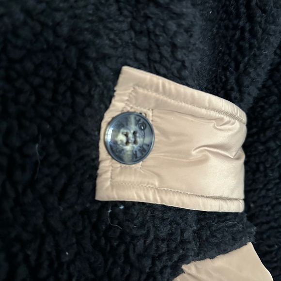 GANNI two tone wool long Sherpa Teddy coat Sz 34 Small S - Picture 4 of 14